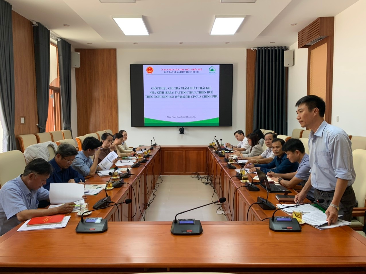 Họp triển khai kế hoạch và hướng dẫn lập hồ sơ chi trả giảm phát thải khí nhà kính năm 2023 trên địa bàn các huyện/thị xã tỉnh Thừa Thiên Huế
